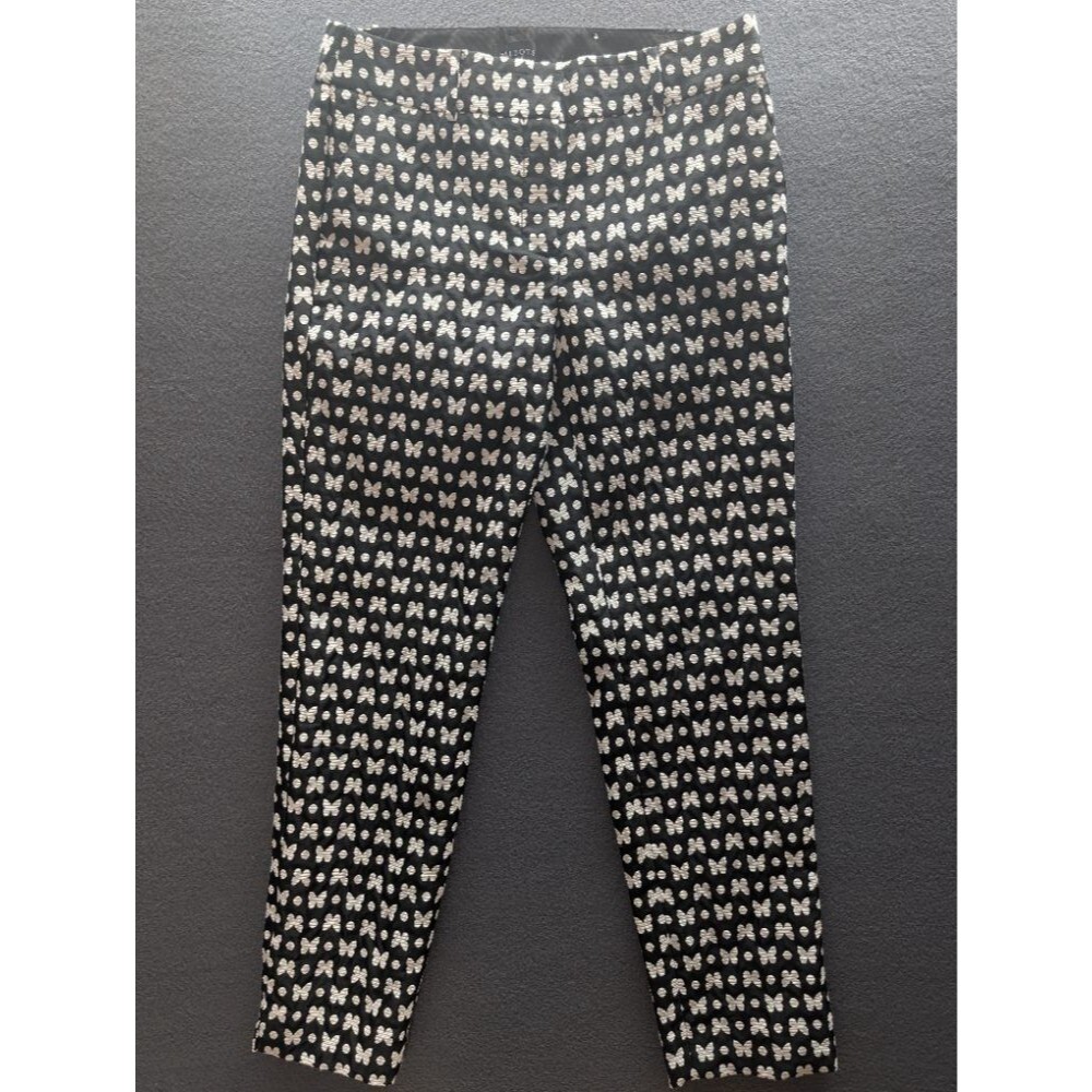 Vintage Talbots Bottoms Black, White Straight Leg Jeans Size 4